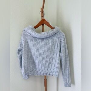 Wild Fable Light Gray Off The Shoulder Sweater Women’s Size XL